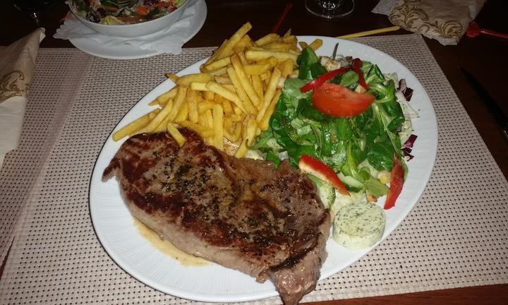 Steak mit Pommes